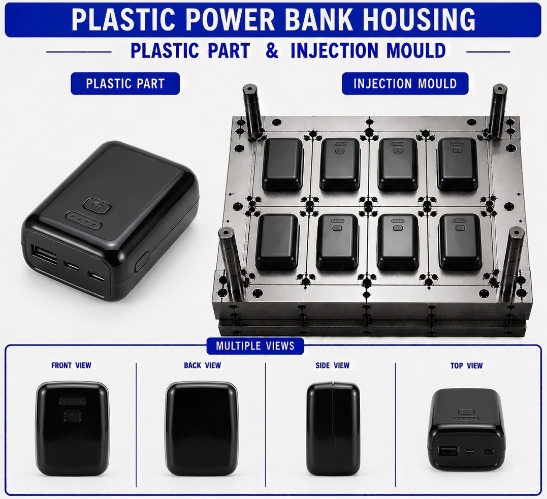 Plastic Power Bank Housing Mould and Moulding Service